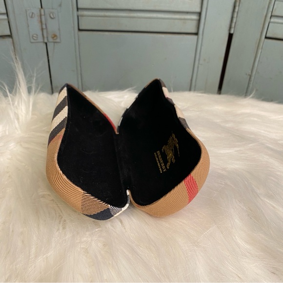 Burberry Nova Check Canvas Hard Shell Sunglasses Eye Glasses Clamshell Case - Picture 5 of 7